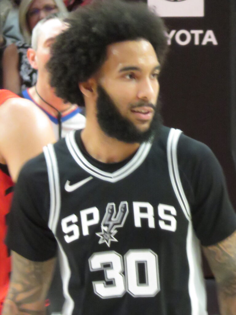 Julian Champagnie: Spurs‘ Geheimwaffe im Playoff-Rennen? Julian Champagnie im Spiel für die San Antonio Spurs.