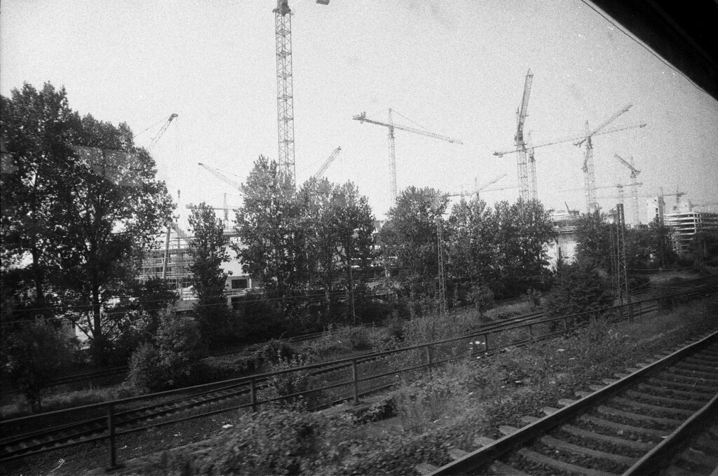 Gleisarbeiten der DB Bahn zur Streckensanierung.